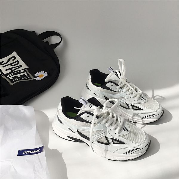 easy youth's new mesh breathable dad shoes ins super and versatile korean version of ulzzang sneaker, Black
easy youth's new mesh breathable dad shoes ins super and versatile korean version of ulzzang sneaker, Black