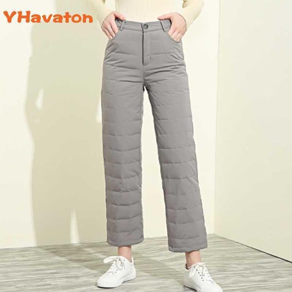 women's pants & capris yhavaton winter elegant white duck down women vintage high waist thicken warm trousers female straight plus size, Black;white
women's pants & capris yhavaton winter elegant white duck down women vintage high waist thicken warm trousers female straight plus size, Black;white