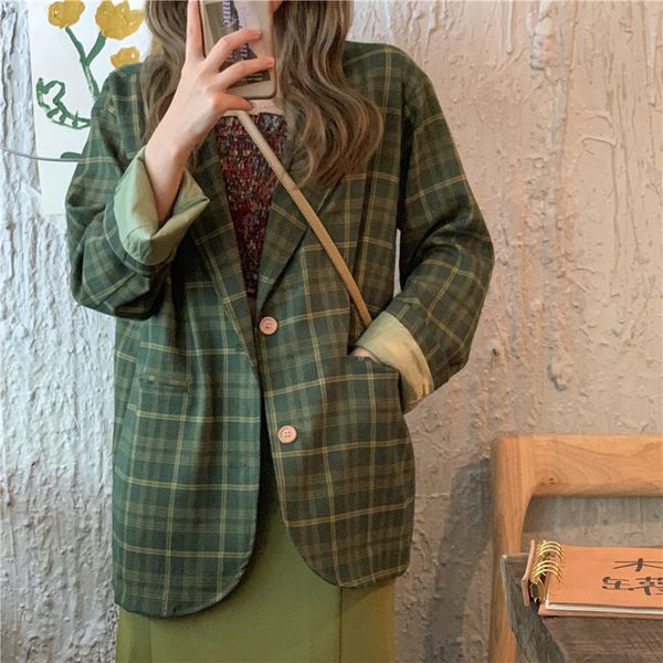 chess all-match fall loose vintage streetwear casual fresh brief single-button high-quality jackt lady of the office jacket aejj, Black;brown
chess all-match fall loose vintage streetwear casual fresh brief single-button high-quality jackt lady of the office jacket aejj, Black;brown