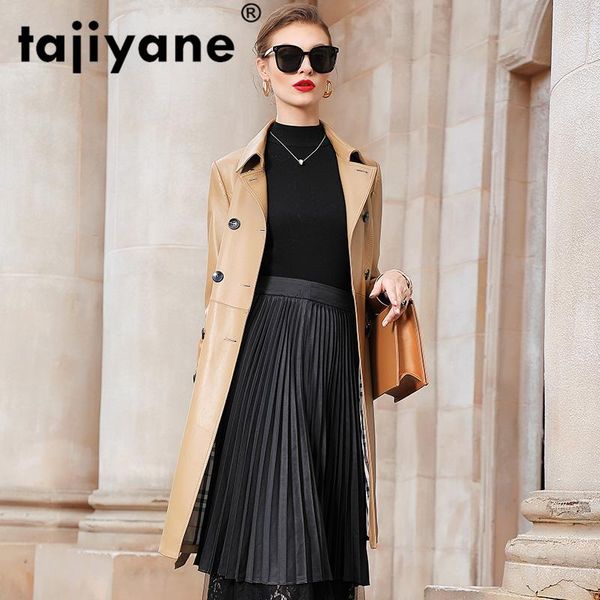women's leather & faux 100% real woman jacket genuine women sheepskin coat spring korean elegant long slim coats ed6009-11905, Black
women's leather & faux 100% real woman jacket genuine women sheepskin coat spring korean elegant long slim coats ed6009-11905, Black