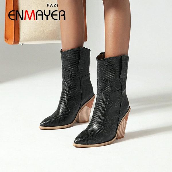 boots enmayer 2021 spike heels pu pointed toe winter women shoes ankle for snakeskin grain size 34-43, Black
boots enmayer 2021 spike heels pu pointed toe winter women shoes ankle for snakeskin grain size 34-43, Black