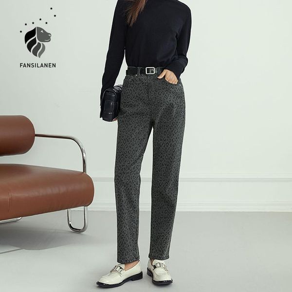 women's jeans fansilanen leopard print black straight women autumn winter casual high waist boyfriend female vintage denim pants, Blue
women's jeans fansilanen leopard print black straight women autumn winter casual high waist boyfriend female vintage denim pants, Blue