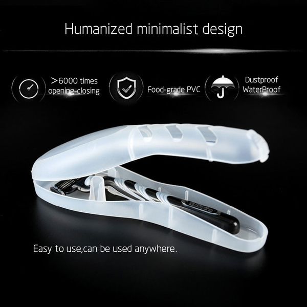 1 pc portable men manual shaver razor cover travel case holder for fusion plastic make up organizer makeup box q1218
1 pc portable men manual shaver razor cover travel case holder for fusion plastic make up organizer makeup box q1218