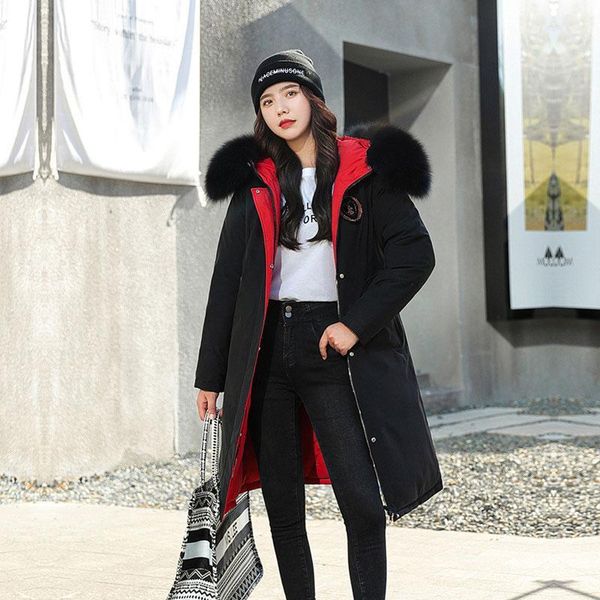 women fashion warm long hooded parka elegant slim wear parka coat new winter jacket female fur collar jacket1, Black
women fashion warm long hooded parka elegant slim wear parka coat new winter jacket female fur collar jacket1, Black