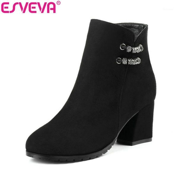 boots esveva 2021 women appliques zip round toe square heels winter shoes ankle woman western style high size 34-431, Black
boots esveva 2021 women appliques zip round toe square heels winter shoes ankle woman western style high size 34-431, Black