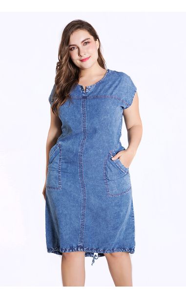 2021 new 5xl spring and you'll see ladies plus denim for women's clothes around the neck big pockets size party dress aguc, Black;gray
2021 new 5xl spring and you'll see ladies plus denim for women's clothes around the neck big pockets size party dress aguc, Black;gray