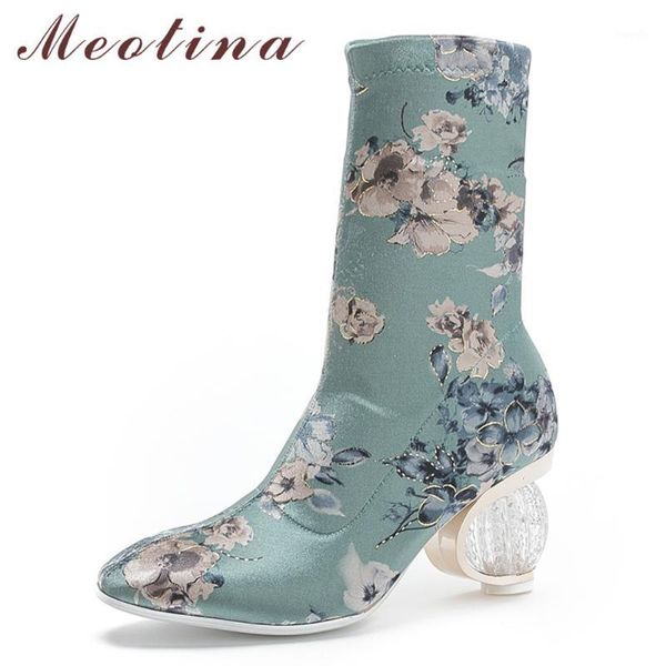 boots meotina women ankle silk embroider strange style high heel short flower crystal slip on shoes lady autumn size 34-431, Black
boots meotina women ankle silk embroider strange style high heel short flower crystal slip on shoes lady autumn size 34-431, Black