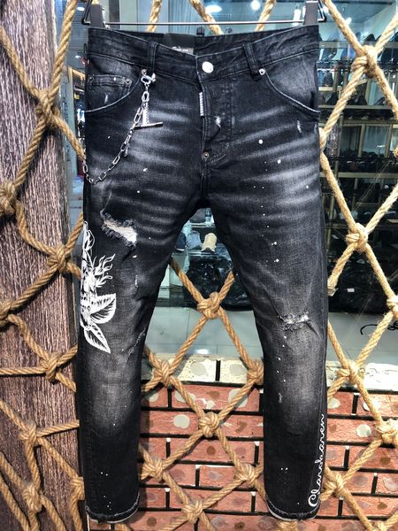 jeans mens distressed ripped biker jeans slim fit motorcycle biker denim fashion designer pants hip hop mens jeans08, Blue
jeans mens distressed ripped biker jeans slim fit motorcycle biker denim fashion designer pants hip hop mens jeans08, Blue