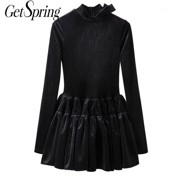 casual dresses getspring women dress ruffles vintage velour long sleeve turtleneck autumn winter 2021 fashion1, Black;gray
casual dresses getspring women dress ruffles vintage velour long sleeve turtleneck autumn winter 2021 fashion1, Black;gray
