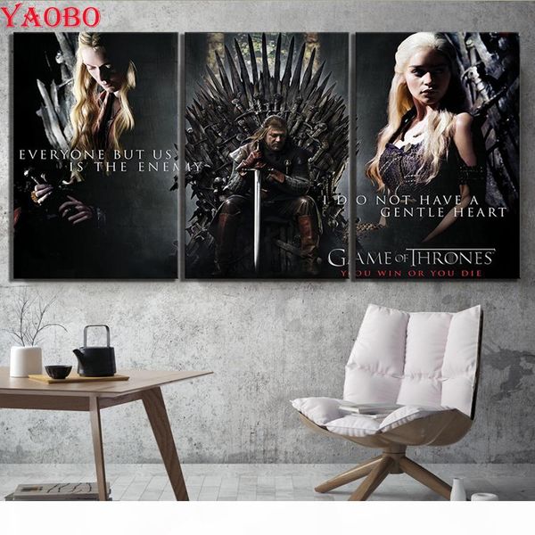 5d diy diamond painting movies game of rights full drill rhinestone cross stitch kits 3 pcs diamond embroidery mosaic crafts
5d diy diamond painting movies game of rights full drill rhinestone cross stitch kits 3 pcs diamond embroidery mosaic crafts