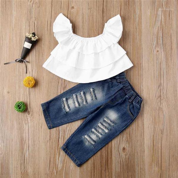 clothing sets fashion summer toddler kid baby girl white off shoulder elastic waist long denim pants outfit clothes set 2pcs1
clothing sets fashion summer toddler kid baby girl white off shoulder elastic waist long denim pants outfit clothes set 2pcs1