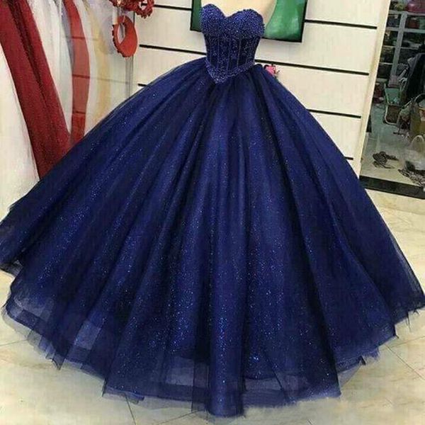 sparkly sequins ball gown quinceanera dress sweetheart navy blue lace-up sweet 16 dresses prom graduation 8th grade gowns, Blue;red
sparkly sequins ball gown quinceanera dress sweetheart navy blue lace-up sweet 16 dresses prom graduation 8th grade gowns, Blue;red