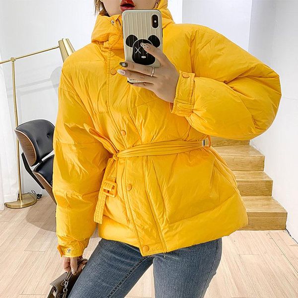 women's down & parkas 2021 fahion women parka winter hooded with belt thick warm light jacket female overcoat casual solid coats y70, Black
women's down & parkas 2021 fahion women parka winter hooded with belt thick warm light jacket female overcoat casual solid coats y70, Black