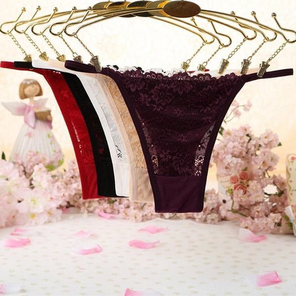 fashion women's panties ultra-thin underwear lace g-string elastic strap bandage briefs underwear1, Black;pink
fashion women's panties ultra-thin underwear lace g-string elastic strap bandage briefs underwear1, Black;pink