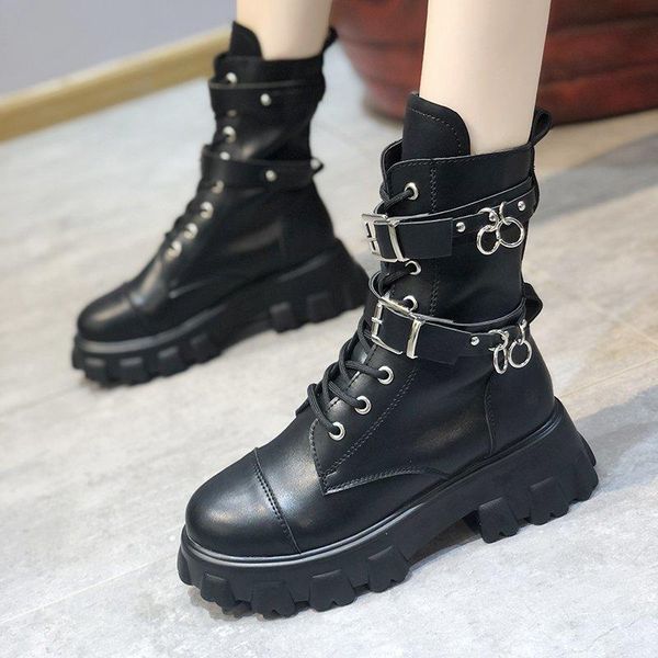 boots rimocy punk style platform ankle for women metal double buckle motorcycle pu leather lace up shoes woman big size 42, Black
boots rimocy punk style platform ankle for women metal double buckle motorcycle pu leather lace up shoes woman big size 42, Black