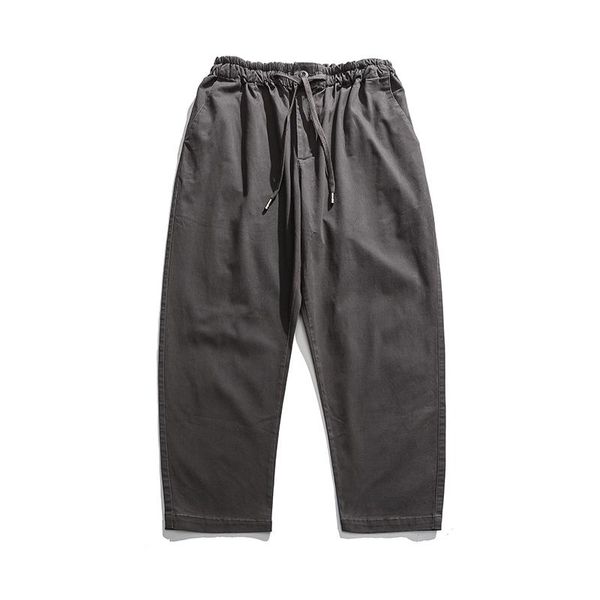 men's pants autumn mens japan style casual chinos straight solid color loose brand khaki grey trousers male elastic waist, Black
men's pants autumn mens japan style casual chinos straight solid color loose brand khaki grey trousers male elastic waist, Black