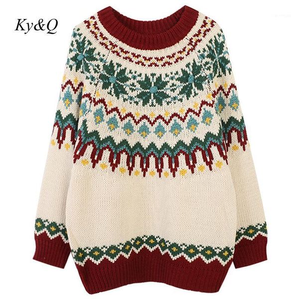 2019 winter brand designer christmas luxury women loose warm jacquard geometric embroidery long sleeve pullover sweater clothes1, White;black
2019 winter brand designer christmas luxury women loose warm jacquard geometric embroidery long sleeve pullover sweater clothes1, White;black