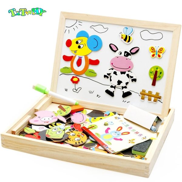 100+pcs wooden magnetic puzzle toys children 3d puzzle figure/animals/ vehicle /circus puzzle wooden toys for children gift y200413
100+pcs wooden magnetic puzzle toys children 3d puzzle figure/animals/ vehicle /circus puzzle wooden toys for children gift y200413