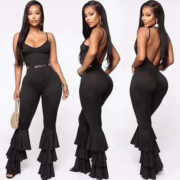 2020 new women summer fashion jumpsuit ruffles spaghetti strap v neck backless verano clubwear good quality wholesale1, Black;white
2020 new women summer fashion jumpsuit ruffles spaghetti strap v neck backless verano clubwear good quality wholesale1, Black;white
