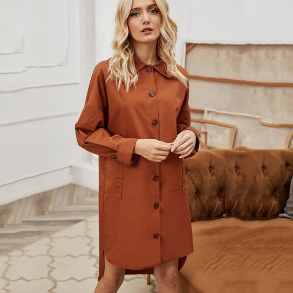 women's jackets asymmetric long coats women 2021 autumn winter full sleeve button up with pockets turn-down collar ladies vintage outwe, Black;brown
women's jackets asymmetric long coats women 2021 autumn winter full sleeve button up with pockets turn-down collar ladies vintage outwe, Black;brown