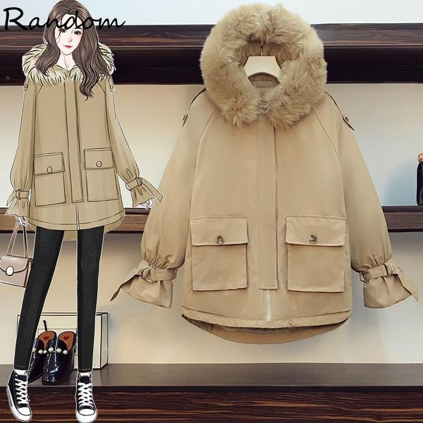 plus size women 2020 new winter warm thicken jacket coats fur hooded collar outerwears snow parkas coat oversized female, Black
plus size women 2020 new winter warm thicken jacket coats fur hooded collar outerwears snow parkas coat oversized female, Black