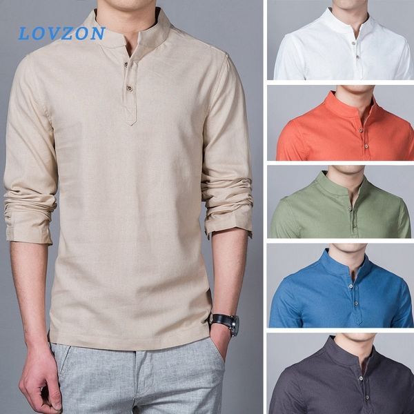 men shirts man long sleeve solid color stand collar chinese clothes male big size autumn casual shirts, White;black
men shirts man long sleeve solid color stand collar chinese clothes male big size autumn casual shirts, White;black