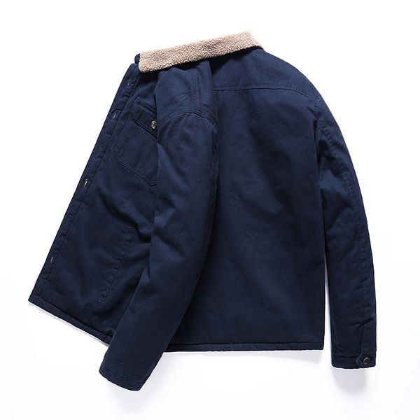 2021 new jacket men casual winter outerwear thick warm solid mens coat turn-down collar button male overcoat 100 cotton liner mb53, Black
2021 new jacket men casual winter outerwear thick warm solid mens coat turn-down collar button male overcoat 100 cotton liner mb53, Black