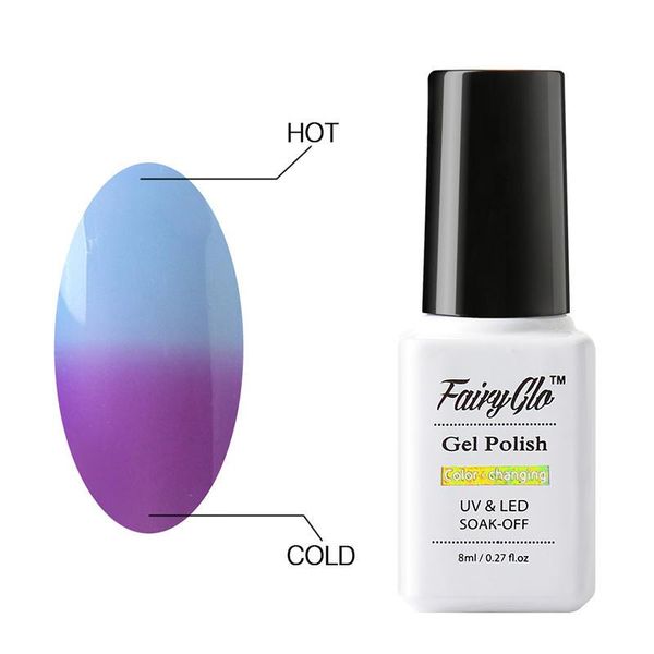 nail gel fairyglo 8ml temperature color change polish thermal uv lacquer soak off art hybrid varnishes, Red;pink
nail gel fairyglo 8ml temperature color change polish thermal uv lacquer soak off art hybrid varnishes, Red;pink