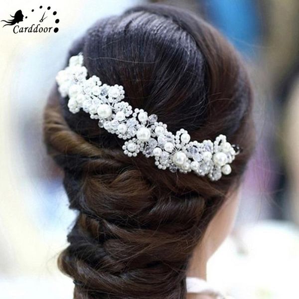 carddoor handmade pearl headbands wedding hair accessories for women red white crystal tiaras floral elegant bridal hair jewelry, Golden;silver
carddoor handmade pearl headbands wedding hair accessories for women red white crystal tiaras floral elegant bridal hair jewelry, Golden;silver