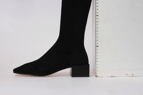 boots winter style knee high genuine leather women warm motorcycle female square head cowhide shoes1, Black
boots winter style knee high genuine leather women warm motorcycle female square head cowhide shoes1, Black