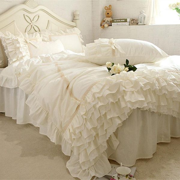 embroidery luxury bedding set beige lace cake layers ruffle duvet cover quality fabric bed sheet bedspread elegant bed skirt1
embroidery luxury bedding set beige lace cake layers ruffle duvet cover quality fabric bed sheet bedspread elegant bed skirt1