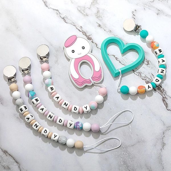 pacifiers# silicone pacifier chain personalized diy name with stainless steel clips baby anti-dropping teething
pacifiers# silicone pacifier chain personalized diy name with stainless steel clips baby anti-dropping teething