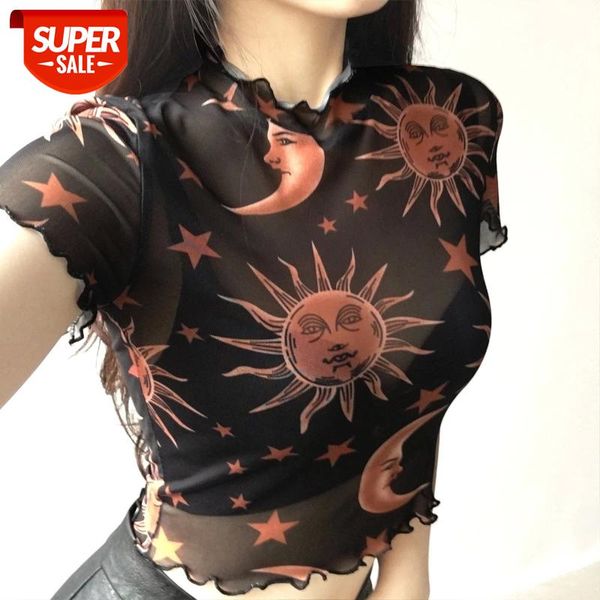 normov club women fashion ruffled butterfly sleeve mesh hollow out sun moon print perspective polyester short #318p, White
normov club women fashion ruffled butterfly sleeve mesh hollow out sun moon print perspective polyester short #318p, White