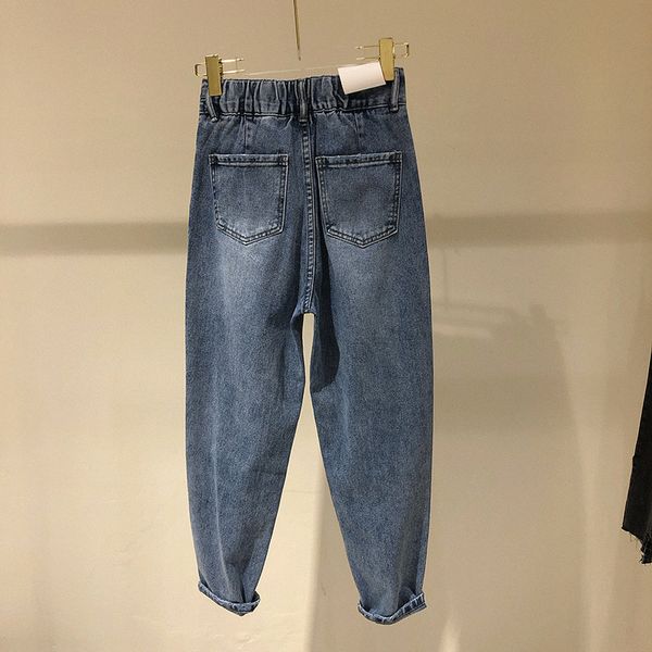 summer women's spring fashion korea style high waist oversized denim ankle length harem pant office lady casual embroidery jeans, Blue
summer women's spring fashion korea style high waist oversized denim ankle length harem pant office lady casual embroidery jeans, Blue