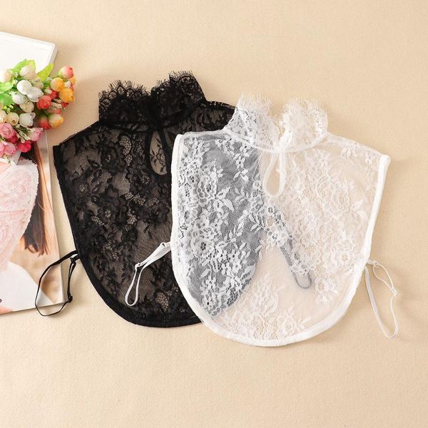 bow ties vintage lace shirt fake collar ruffles stand false women removable half sweater black white detachable, Black;gray
bow ties vintage lace shirt fake collar ruffles stand false women removable half sweater black white detachable, Black;gray