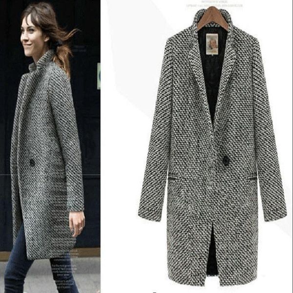 autumn/winter women's clothing women's coat outerwear mid-long jacket jacket european clothing s-3xl size, Black;brown
autumn/winter women's clothing women's coat outerwear mid-long jacket jacket european clothing s-3xl size, Black;brown