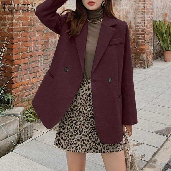 women's suits & blazers 2021 winter woolen coats zanzea women autumn elegant lapel neck jackets long sleeve solid casual office outwear, White;black
women's suits & blazers 2021 winter woolen coats zanzea women autumn elegant lapel neck jackets long sleeve solid casual office outwear, White;black