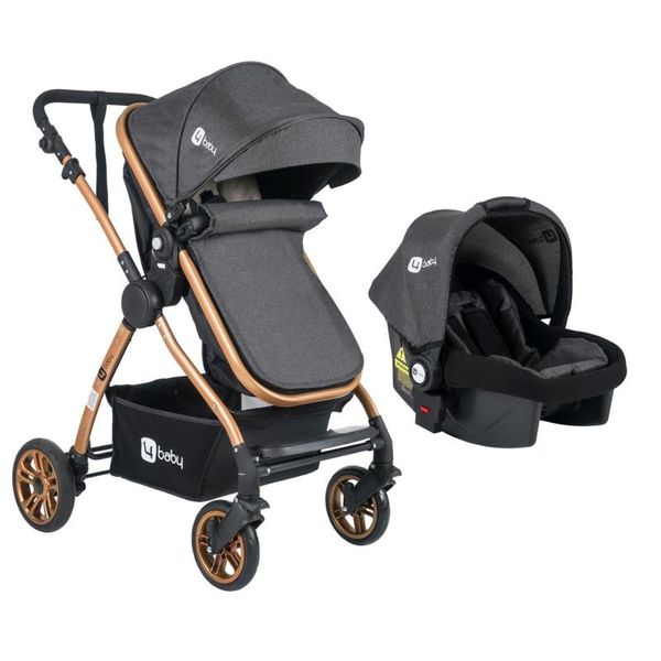 Four Baby Travel System Pusetli Gold Gray Baby Car