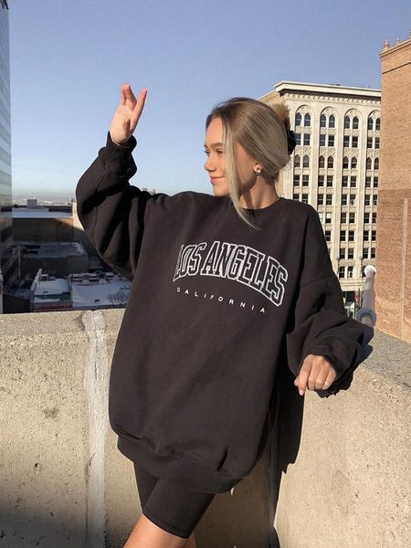 letter print pullovers streetwear women hoodies long sleeve loose autumn casual woman sweatshirt 2020 fashion hoodies for women, Black
letter print pullovers streetwear women hoodies long sleeve loose autumn casual woman sweatshirt 2020 fashion hoodies for women, Black