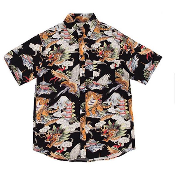 hip hop shirt streetwear men hawaiian shirts retro tiger dragon print harajuku summer beach shirt short sleeve shirts, White;black
hip hop shirt streetwear men hawaiian shirts retro tiger dragon print harajuku summer beach shirt short sleeve shirts, White;black