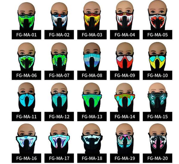 41 styles el mask flash led music mask with sound active for dancing riding skating party voice control mask party masks dc579
41 styles el mask flash led music mask with sound active for dancing riding skating party voice control mask party masks dc579