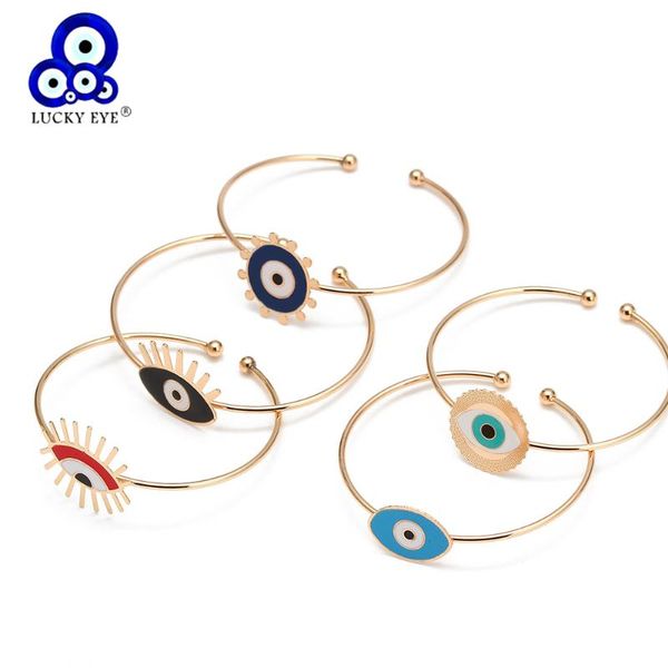 lucky eye multi color turkish evil eye bangle gold color open bracelet adjustable for women girls jewelry be115, Black
lucky eye multi color turkish evil eye bangle gold color open bracelet adjustable for women girls jewelry be115, Black