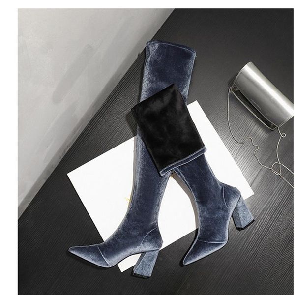 boots mobetty 2021 flock over the knee height increasing pointed toe women shoes autumn winter casual long size34-43, Black
boots mobetty 2021 flock over the knee height increasing pointed toe women shoes autumn winter casual long size34-43, Black