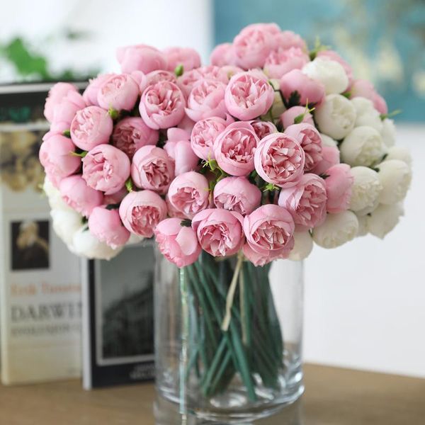 decorative flowers & wreaths 27 heads rose artificial silk flower bouquet home el table decoration fake wedding bride holding floral
decorative flowers & wreaths 27 heads rose artificial silk flower bouquet home el table decoration fake wedding bride holding floral