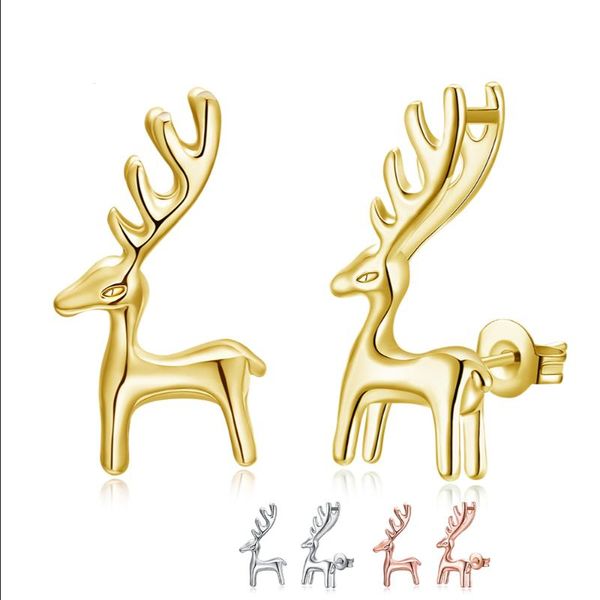 stud pfhoo christmas fawn earrings for women personality 3 color gold plate cute earring jewelry party gift to girlfriend, Golden;silver
stud pfhoo christmas fawn earrings for women personality 3 color gold plate cute earring jewelry party gift to girlfriend, Golden;silver