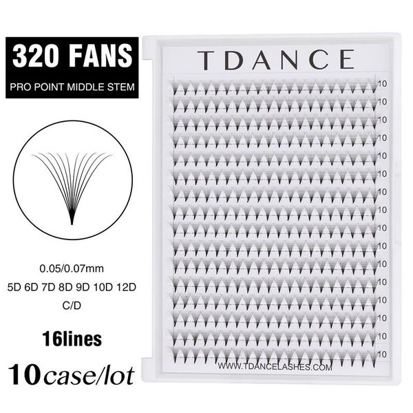 false eyelashes tdance 10pcs/lot 320 fans 16lines premade volume 5d/6d/7d/8d/9d/10d/12d pro point pointy base middle stem faux mink lash
false eyelashes tdance 10pcs/lot 320 fans 16lines premade volume 5d/6d/7d/8d/9d/10d/12d pro point pointy base middle stem faux mink lash