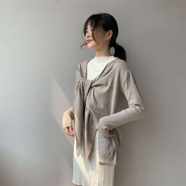 jiazhi 8-997 autumn 2020 solid color reduced collar small man wears irregular long sleeve knitted et for women, White;black
jiazhi 8-997 autumn 2020 solid color reduced collar small man wears irregular long sleeve knitted et for women, White;black