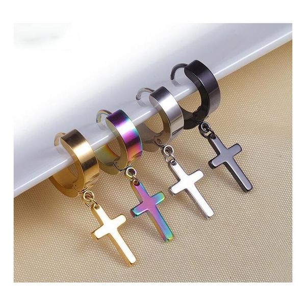 allergy cross ear clasp men's stainless steel ear clip fashionable cross earrings fashion punk ear studs jewelry zt63l, Silver
allergy cross ear clasp men's stainless steel ear clip fashionable cross earrings fashion punk ear studs jewelry zt63l, Silver