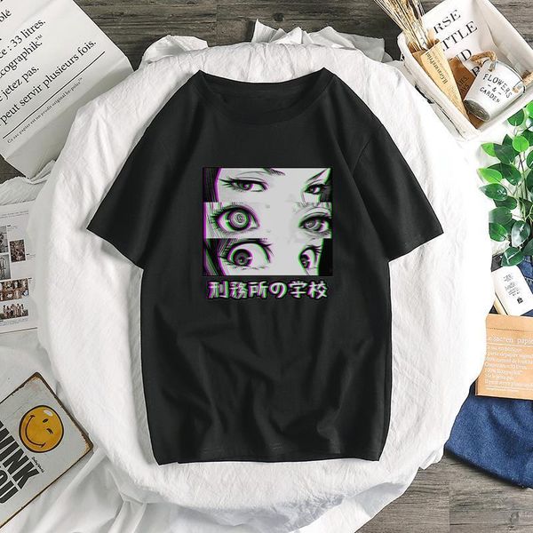 prison school sad japanese girl eyes women anime comic loli casual tees streetwear fashion harajuku manga women t-shirts, White
prison school sad japanese girl eyes women anime comic loli casual tees streetwear fashion harajuku manga women t-shirts, White