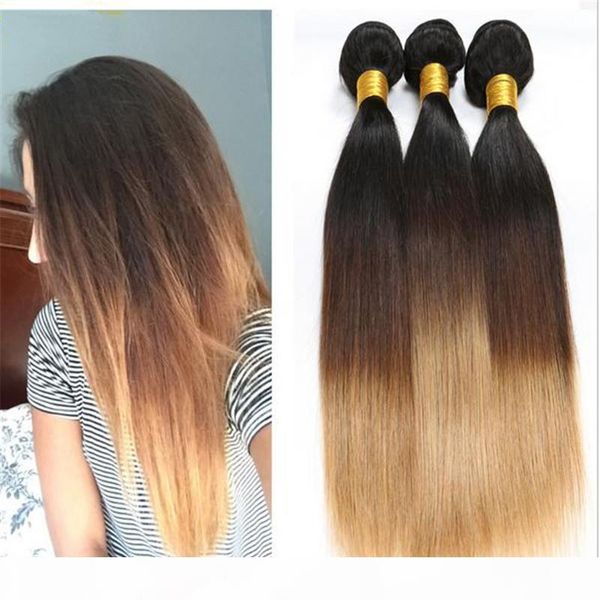1b 4 27 honey blonde malaysian human hair weaves silky straight virgin malaysian 3bundles three tone colored ombre hair wefts extensions, Black
1b 4 27 honey blonde malaysian human hair weaves silky straight virgin malaysian 3bundles three tone colored ombre hair wefts extensions, Black